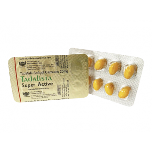 Tadalista Super Active 20 mg comprimidos