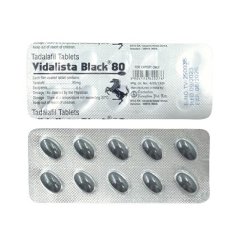 Vidalista Black 80 mg comprimidos